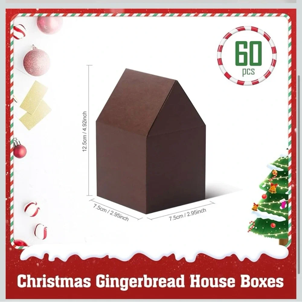 House Shaped Gift Boxes Set of 60 Cardboard Favor Treat Boxes DIY Craft